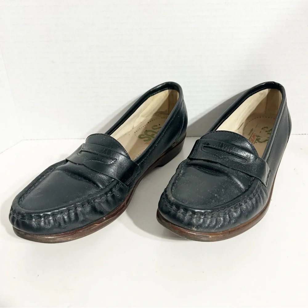 SAS Tripad Leather Slip On Penny Loafers Comfort Shoes Penny Slot Size 8.5 N